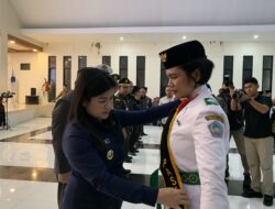 Bupati Chyntia Kalangit Kukuhkan 32  Paskibraka 2025 Jelang HUT ke-80 RI