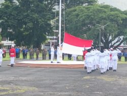 Upacara Penurunan Bendera Peringatan HUT ke-80 RI di Sangihe Berlangsung Khidmat