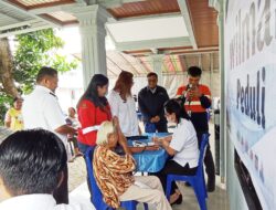 Antusias Warga Padati Kegiatan Pemeriksaan dan Pengobatan Gratis PT MNS Bitung