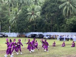 Tarian Khas Daerah Semarakkan Upacara HUT ke-80 RI di Lapangan Batahi