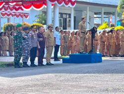 Bupati Michael Thungari Pimpin Apel Perdana ASN di Lapangan Santiago Tahuna