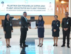 Bupati Sitaro Tekankan Integritas dan Kepemimpinan ASN dalam Pelantikan Pejabat Struktural