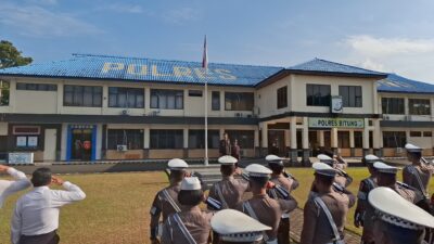 Peringati Hari Kesaktian Pancasila Polres Bitung Gelar Upacara