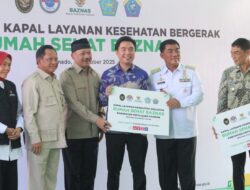 Bupati Sangihe Michael Thungari Menerima Bantuan Ambulance Laut Dari BAZNAS Dan Siap Di Operasikan