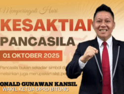 Maknai Hari Kesaktian Pancasila, Ronald Kansil: Pedoman Moral dan Arah Kebijakan Fungsi Legislasi 