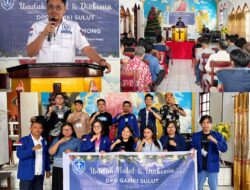 Berlangsung Khusyuk, GAMKI Sulut dan Bolmong Ibadah Pra Natal dan Diakonia Bersama Warga Binaan Rutan Kotamobagu