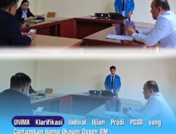 Unima Tegaskan DM Tak Terlibat Ujian PGSD