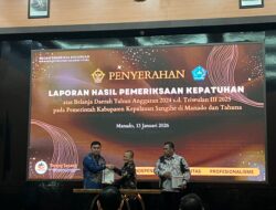 Wabup Sangihe Bulahari Terima LHP di BPK RI