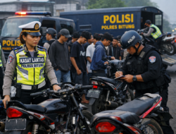 Operasi Subuh Ramadan, Polres Bitung Amankan Motor Berknalpot Brong