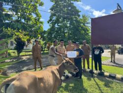 Bupati Sirajudin Lasena Serahkan Bantuan Hewan Qurban untuk Tiga Desa di Boltara