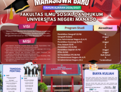Sosialisasi Penerimaan Mahasiswa Baru FISH Unima 2026